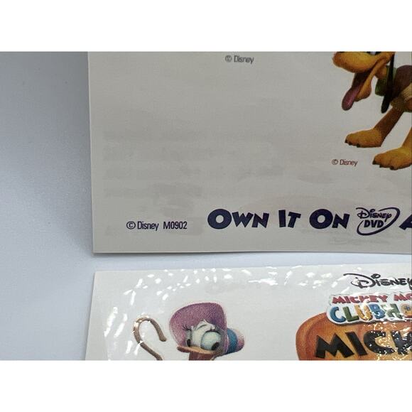 Disney Mickey Mouse Club House Treat Halloween DVD Temporary Tattoos Rare 6 Ct - Picture 7 of 12
